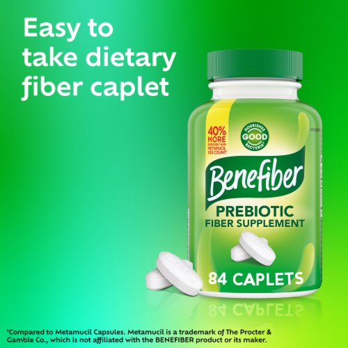 Benefiber Prebiotic Fiber Supplement Perspective: left