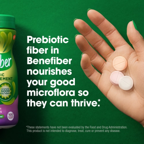 Benefiber Prebiotic Fiber Supplement Assorted Fruit Chewables Perspective: left