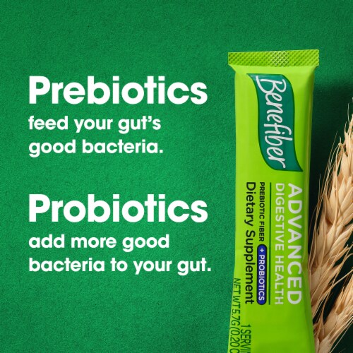 Benefiber Prebiotic Fiber Probiotics Occasional Constipation Relief Supplement Powder Perspective: left