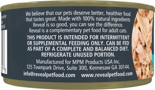 Reveal Ocean Fish Wet Cat Food Perspective: left