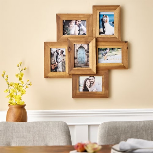 Home Decorators Collection 4 x 6 Natural Beaded Wood 4-Opening Picture  Frame M180394 - The Home Depot