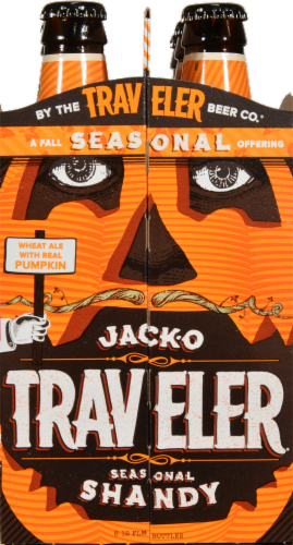 Traveler Beer Co. Seasonal Shandy Perspective: left