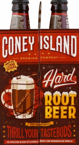 Coney Island Brewing Co. Hard Root Beer Perspective: left