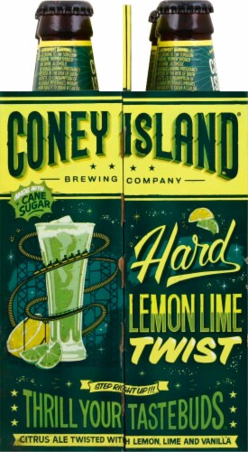 Coney Island Hard Lemon Lime Twist Citrus Ale Perspective: left