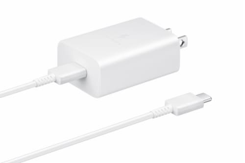 Samsung USB-C Type C to Type C Cable Charger- White Perspective: left