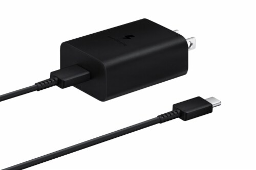 Samsung 15W Type C Charging Block with Cable - Black Perspective: left