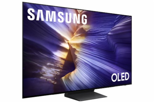 Samsung OLED 4K QN77S90F TV Perspective: left