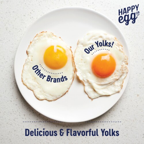 Happy Egg Co® Free Range Large Brown Vitamin+ Eggs Perspective: left