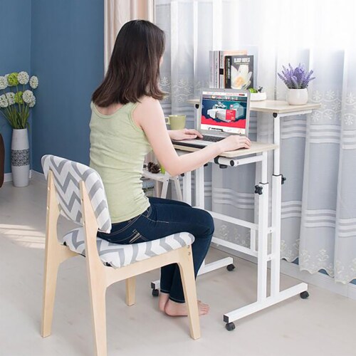 Mind Reader Rolling Sitting & Standing Workstation Perspective: left