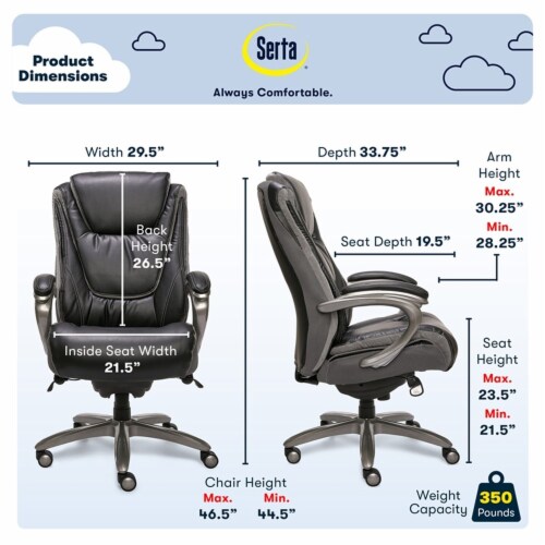 Serta smart layers executive office chair 2025