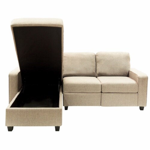 Serta Palisades Reclining Sectional Sofa with Left Storage Chaise Beige 1 Smith s Food and Drug