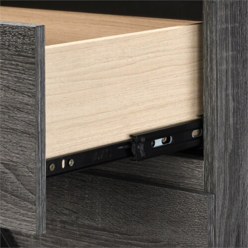 Adore Decor Micah 2 Drawer Nightstand Gray Perspective: left