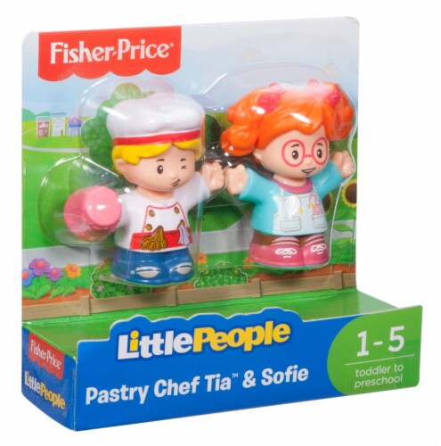 Fisher-Price® Pastry Chef Tia™ & Sofie Little People Figures Perspective: left
