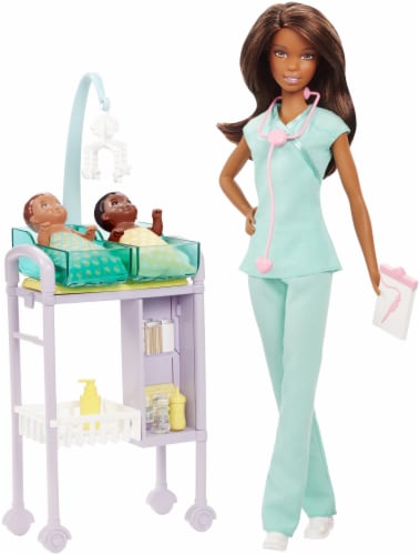 Mattel Barbie® Careers Baby Doctor Doll Playset - Brunette Perspective: left