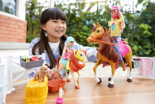 Barbie® Hugs 'n Horses Doll Playset Perspective: left