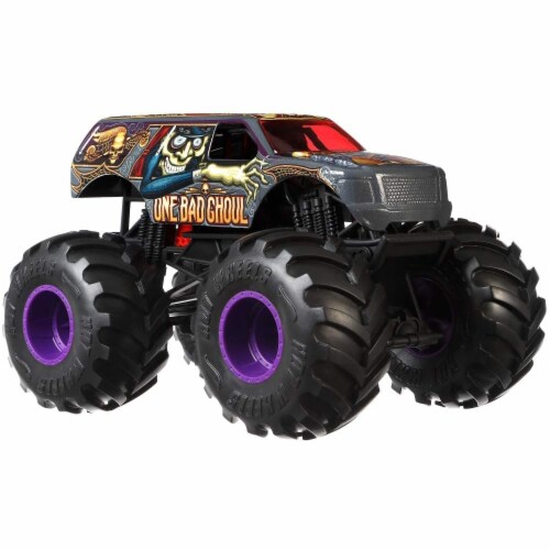 Hot Wheels One Bad Ghoul Monster Truck 1:24 Scale Perspective: left