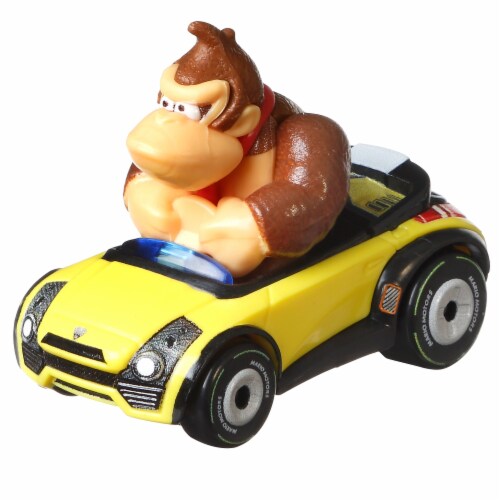 Mattel® Hot Wheels® Mario Kart™ Donkey Kong Sports Coupe Toy Vehicle Perspective: left