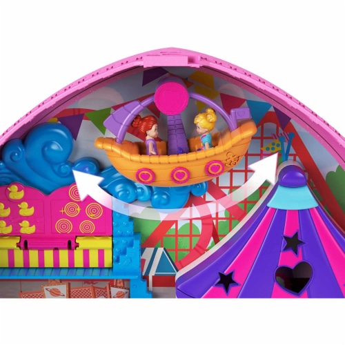 Polly Pocket Theme Park heart Shape Back Playset