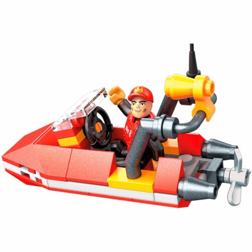 Mega Construx Wonder Builders, Rescue Boat ( 50 Pcs) Perspective: left