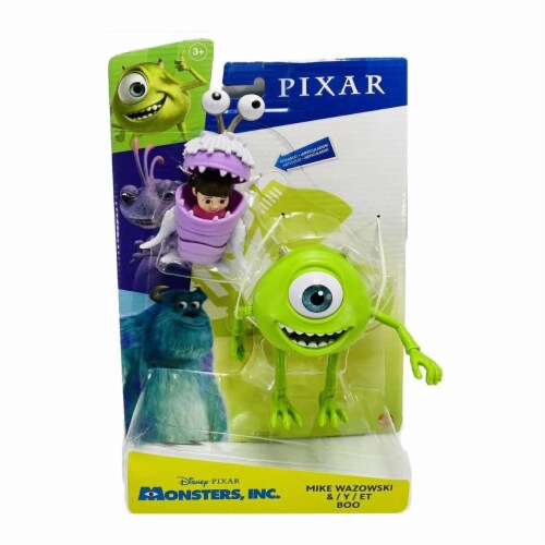 Mattel Disney Pixar Monsters Inc Mike Wazowski Boo Figures Perspective: left