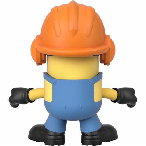 Fisher Price Despicable Me Minions: Rise of Gru Imaginext Stuart with Hard Hat Mini Figure Perspective: left