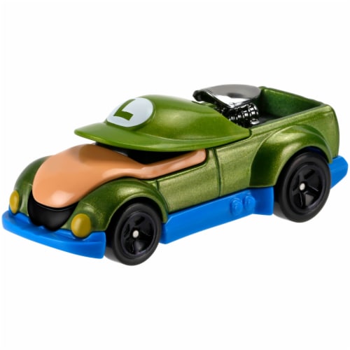 Mattel Hot Wheels Character Cars Super Mario Luigi Toy Car 1