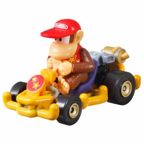 Mattel® Hot Wheels® Mario Kart™ Diddy Kong Pipe Frame Vehicle Perspective: left