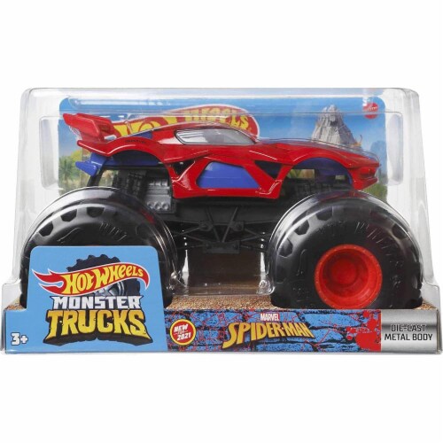 Hot wheels monster truck spiderman top