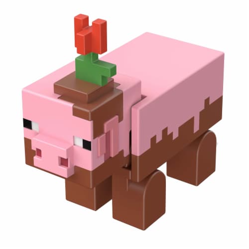 Mattel Minecraft Muddy Pig Figure Perspective: left