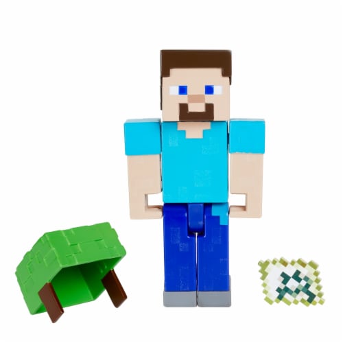 Mattel Minecraft Underwater Steve Figure Perspective: left