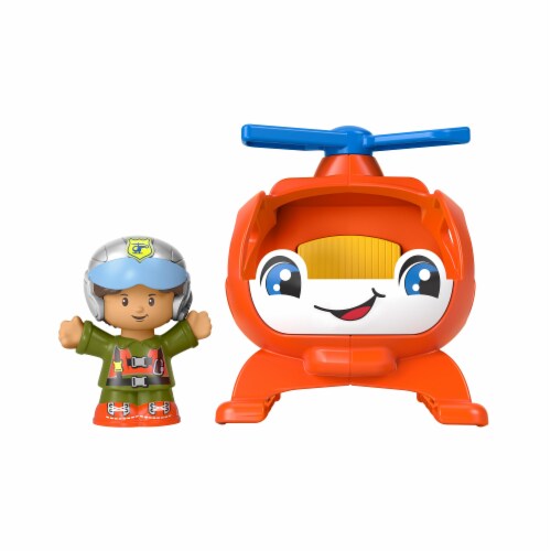 Fisher-Price® Little People® Push-Along Helicopter Toy Perspective: left