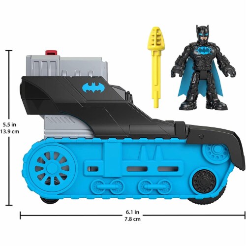Fisher-Price Imaginext DC Super Friends Bat-Tech Tank, push-along vehicle with Batman figure Perspective: left
