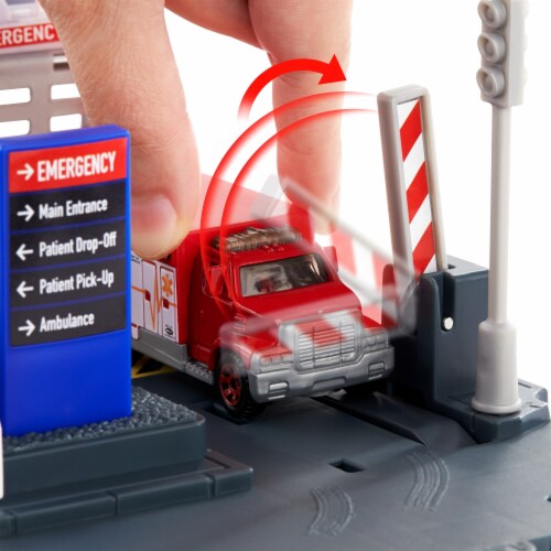 Mattel® Matchbox™ Action Drivers™ Helicopter Rescue™ Set Perspective: left