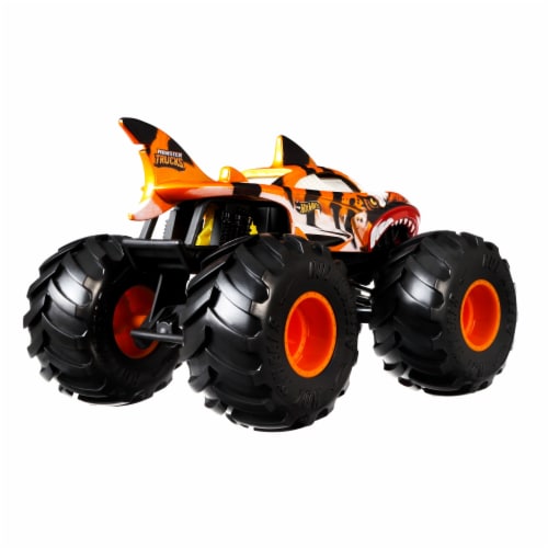 Mattel Hot Wheels® Monster Trucks Tiger Shark Vehicle Perspective: left