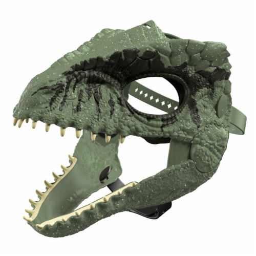 Mattel® Jurassic World Velociraptor Blue Dinosaur Mask Perspective: left
