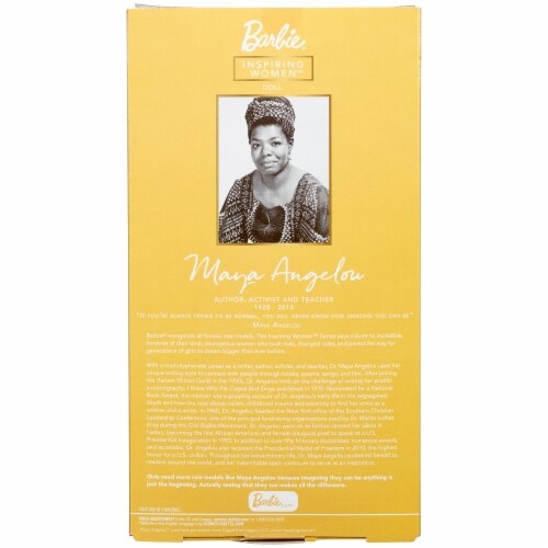 Mattel Barbie® Maya Angelou Inspiring Women™ Doll Perspective: left