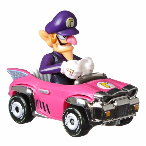 Hot Wheels® Mario Kart™ Waluigi Toad Set Perspective: left