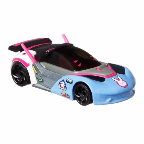 Mattel Hot Wheels Overwatch D. Va Character Car Perspective: left