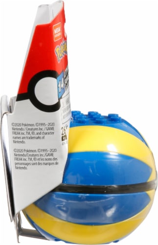 Mega Construx™ Pokemon™ Litwick Poke Ball Building Set Perspective: left
