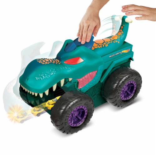 Hot Wheels Monster Trucks Creature 3-Pack of 1:64 Scale Shark Wreak  Piran-ahh & Mega Wrex, 1 - Fred Meyer