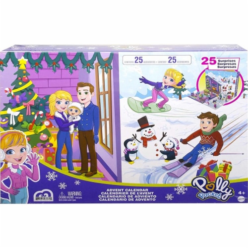 Mattel Polly Pocket Holiday Advent Calendar Perspective: left