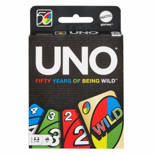 Uno® 50th Anniversary Premium Edition Wild Card Game, 1 ct - Baker’s