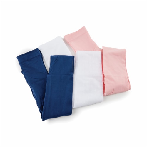 Dip® Girls' Premium Nylon Tights - 3 Pack - Navy/White Perspective: left
