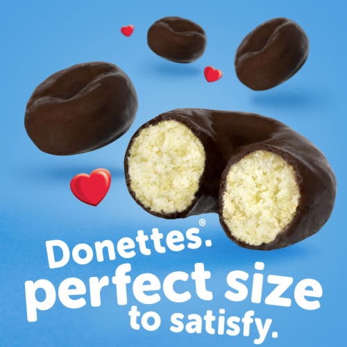 Hostess® Donettes® Single-Serve Chocolate Frosted Mini Donuts Perspective: left