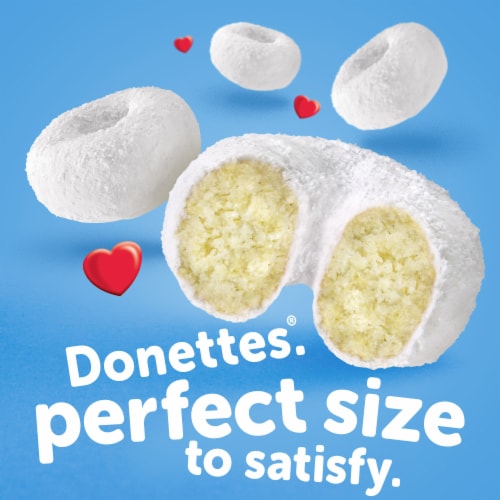 Hostess® Single-Serve Powdered Sugar Mini Donettes® Perspective: left