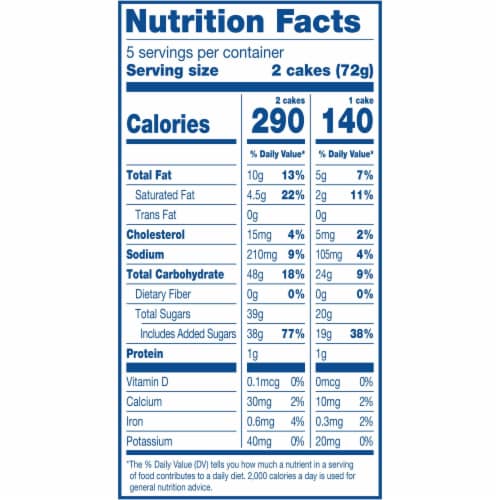 Hostess Zingers Snack Cakes, Artificially Flavored Iced Vanilla Cake Perspective: left