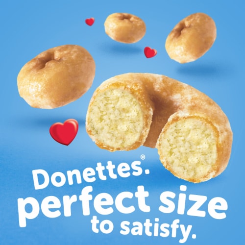 HOSTESS Glazed DONETTES Bag, Mini Donuts Perspective: left