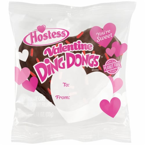 HOSTESS Heart Shaped DING DONGS Perspective: left