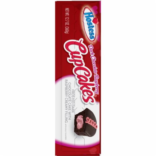 Hostess® Dark Chocolate Raspberry CupCakes Perspective: left