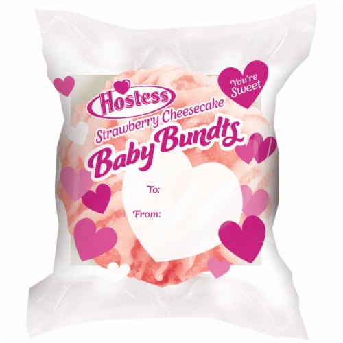 Hostess® Strawberry Cheesecake Baby Bundt Cakes Perspective: left